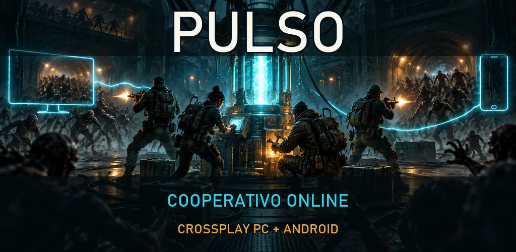 Arte promocional de PULSO: supervivientes frente a hordas
